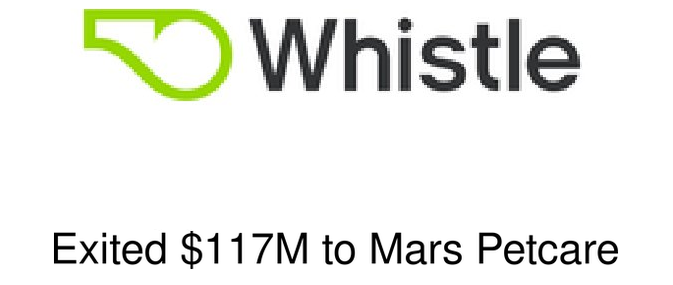 Whistle logo — exited to Mars Petcare for $117M