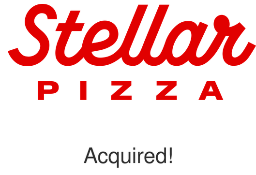 Stellar Pizza logo — acquired